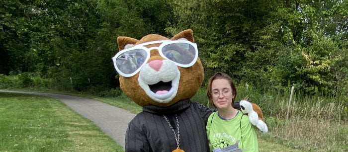 Scooter the Neutered Cat Supports Dayton’s Furry Skurry Event